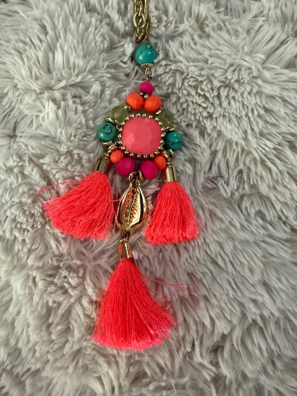 Lilly Pulitzer Sunset Boho Beach Necklace